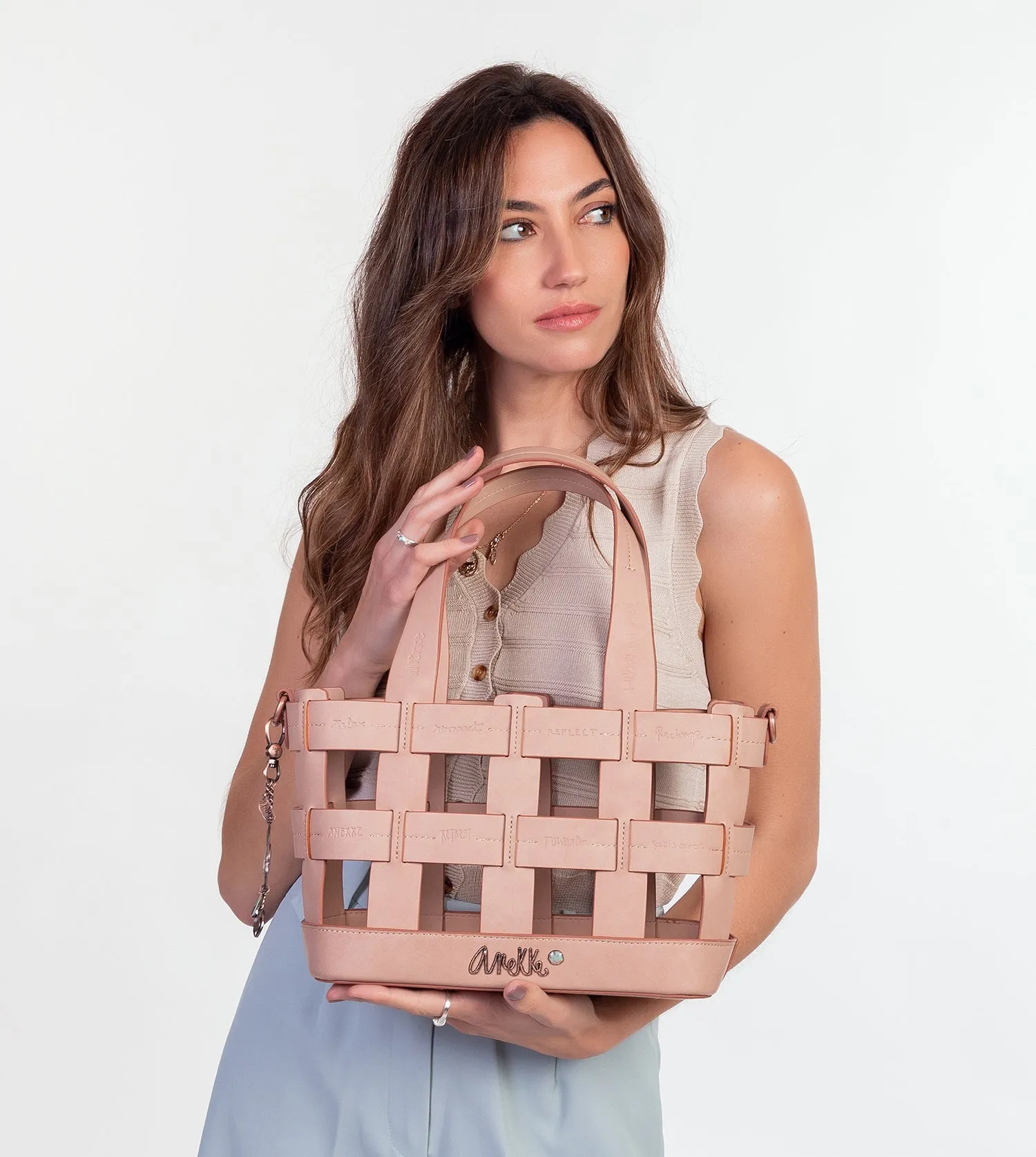 Slow Life vegan Leather basket bag