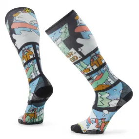 Smartwool Ski Targeted Cushion Winter Adventure Print OTC - Ski socks