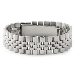 Stainless Steel Jubilee Polished Hip Hop Bracelet