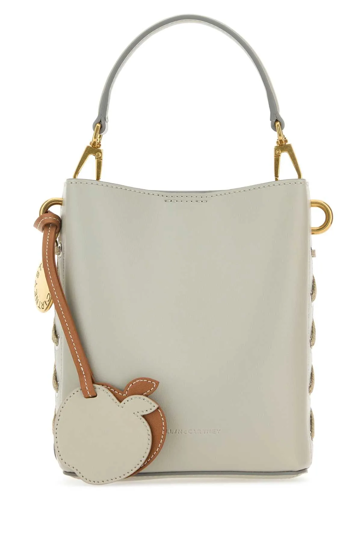 Stella Mc Cartney Light Grey Synthetic Leather Veuve Clicquot Bucket Bag