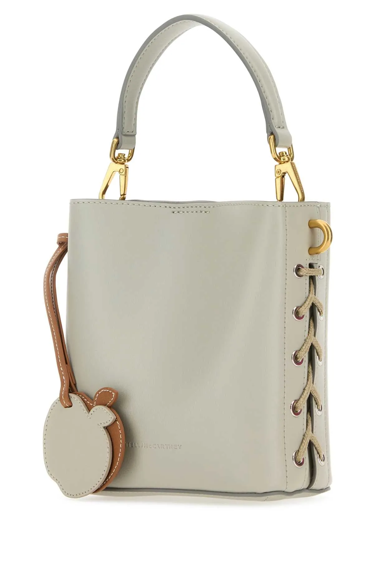 Stella Mc Cartney Light Grey Synthetic Leather Veuve Clicquot Bucket Bag