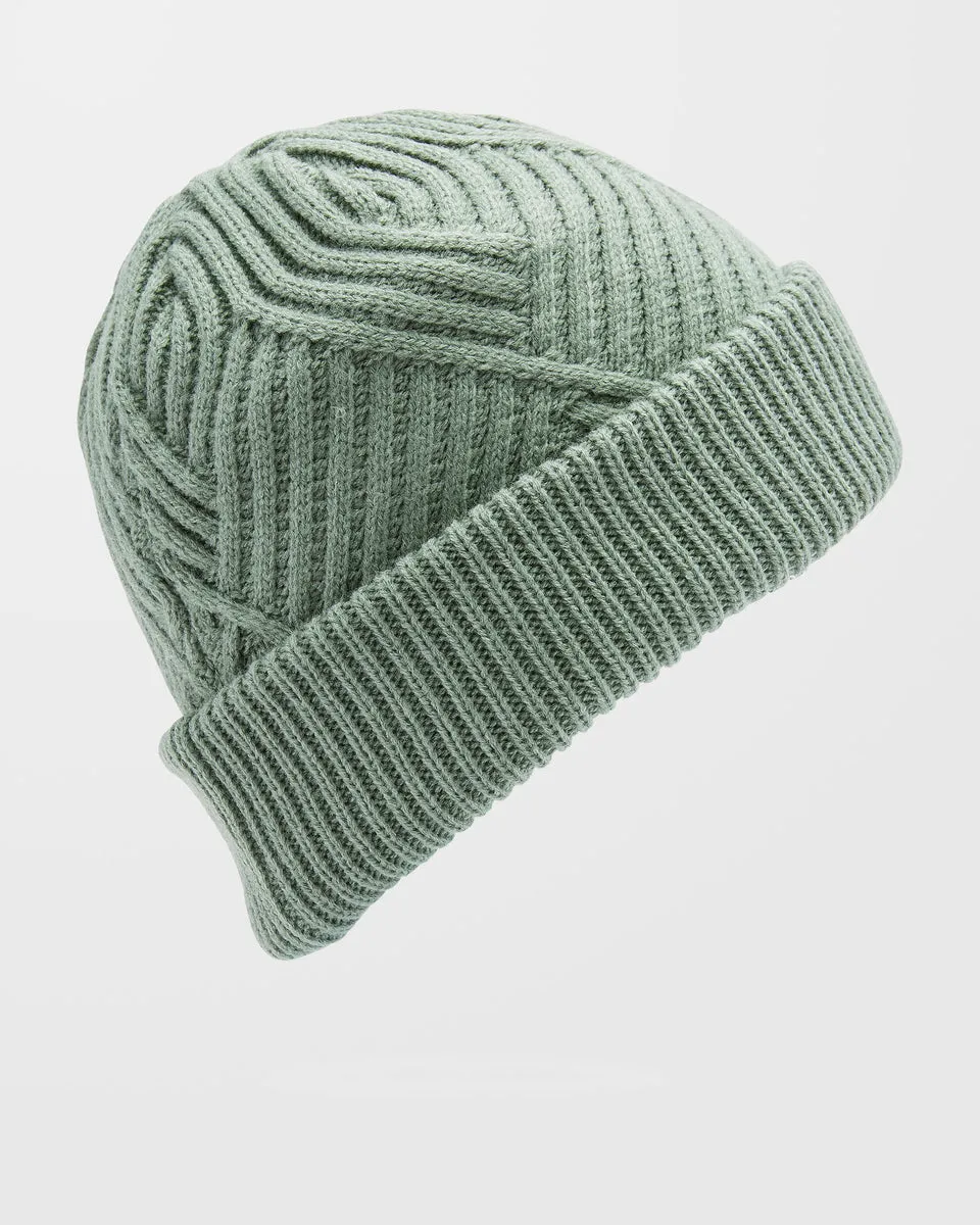 Stone Knit Beanie - Lichen Green