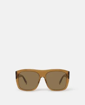 Straight-Edge Square Sunglasses