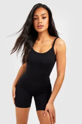 Strappy Seamless Unitard Sculpt Romper