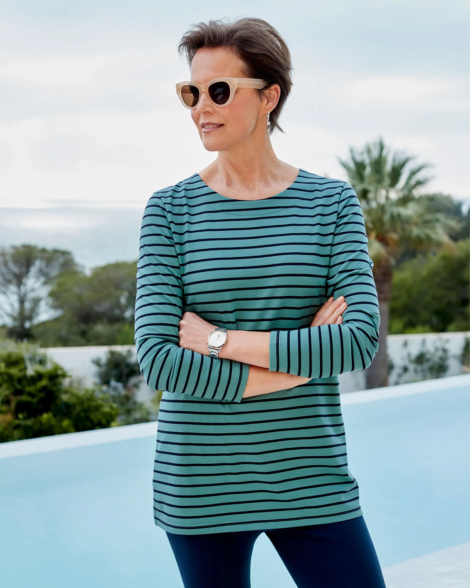 Stripe Jersey Tunic