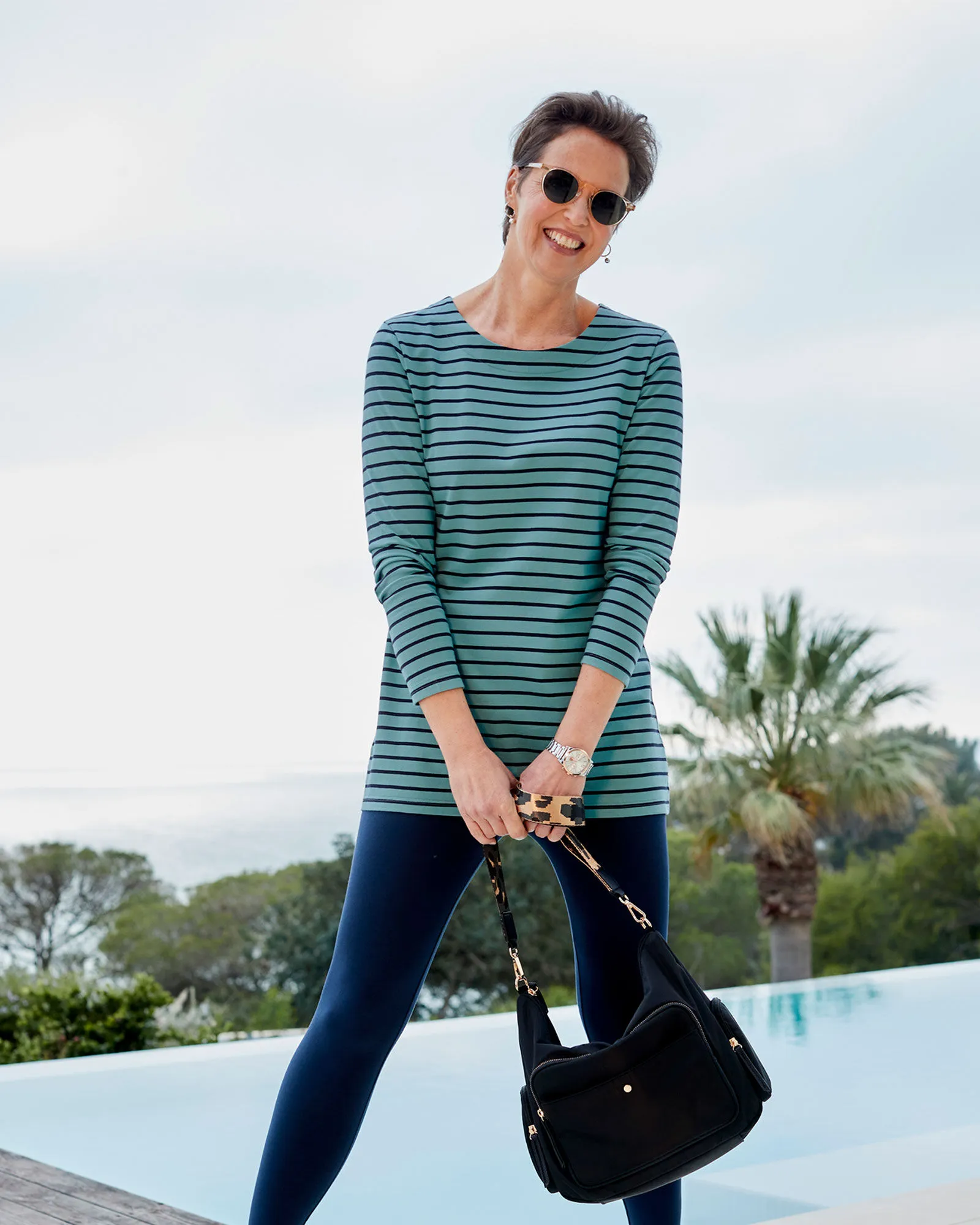 Stripe Jersey Tunic