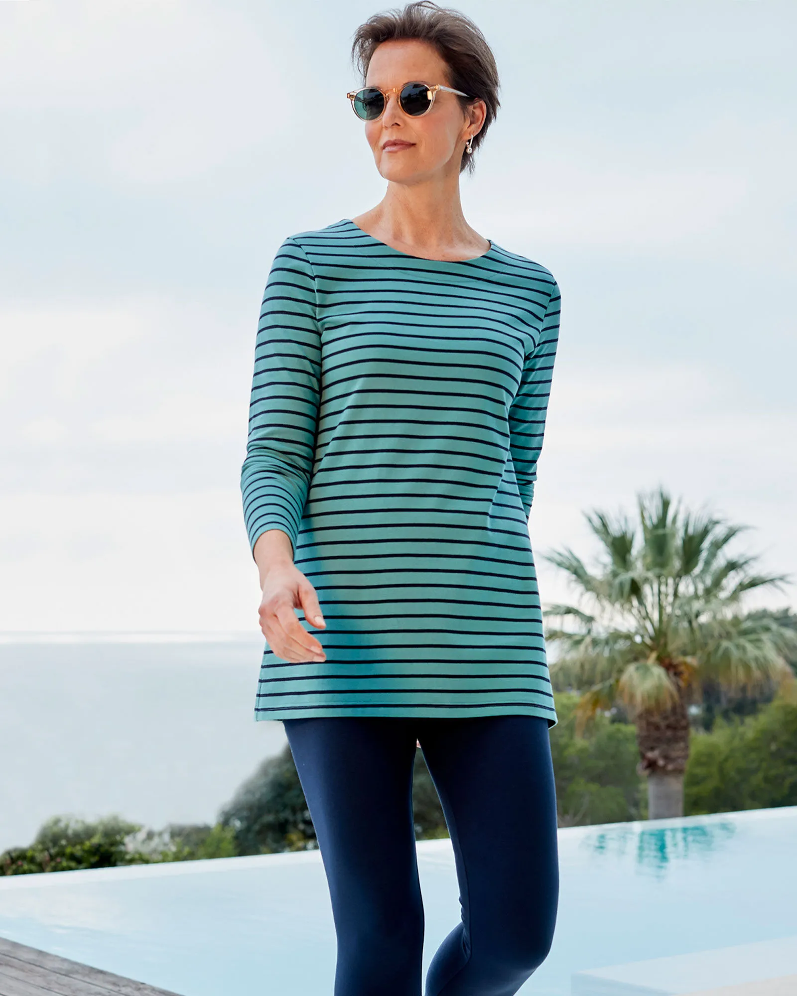 Stripe Jersey Tunic