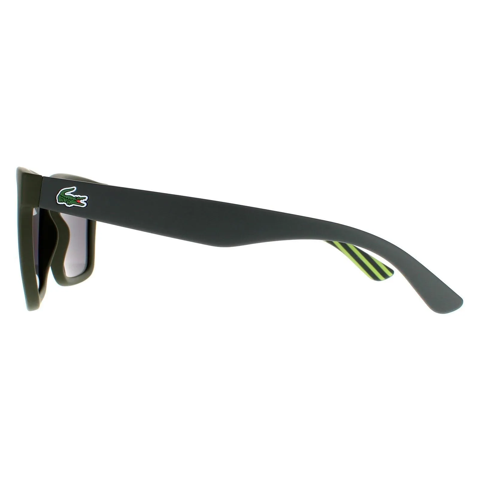 Sunglasses | Rectangle Matte Green Green Mirror Sunglasses | Lacoste