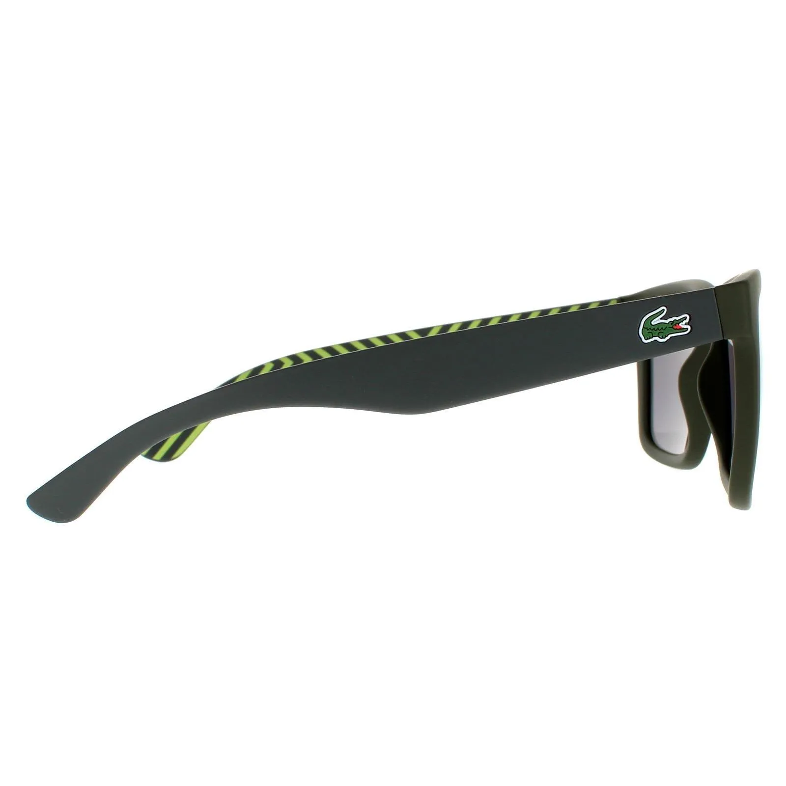 Sunglasses | Rectangle Matte Green Green Mirror Sunglasses | Lacoste