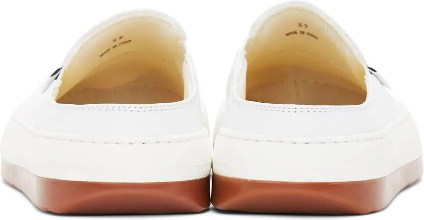 SUNNEI White Leather Dreamy Sabot Sneakers