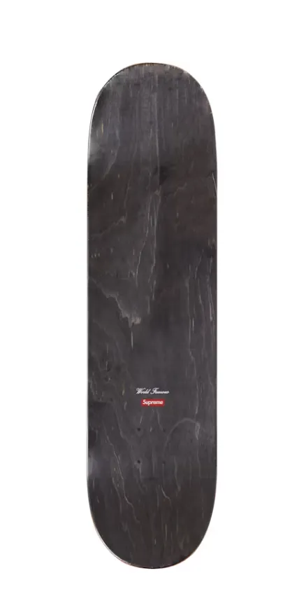 Supreme Distorted Logo Skateboard Deck Black