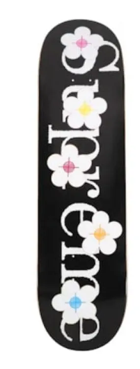 Supreme Flower Skateboard Deck - Black