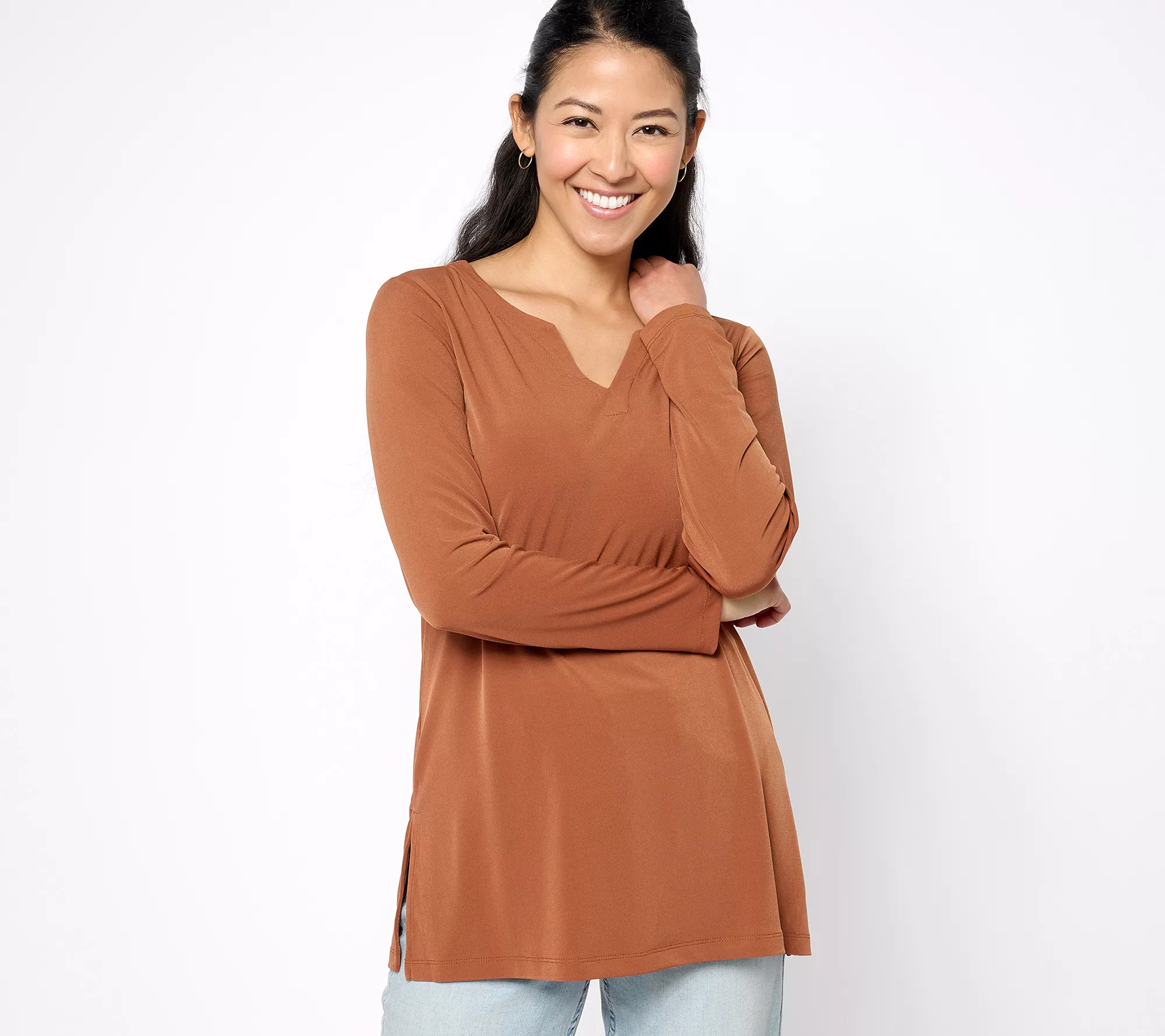 Susan Graver Modern Essentials Regular Liquid Knit Tunic