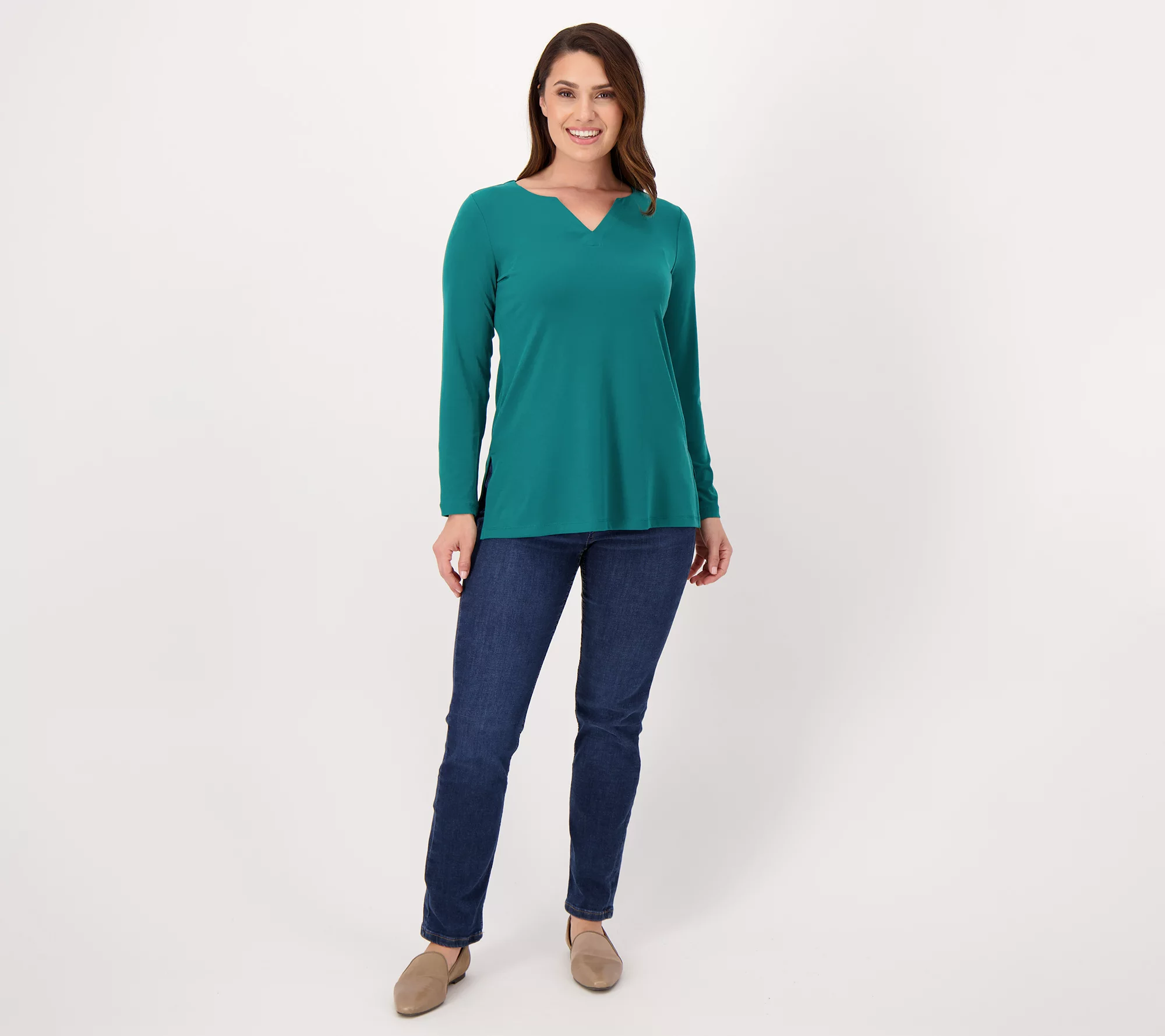 Susan Graver Modern Essentials Regular Liquid Knit Tunic