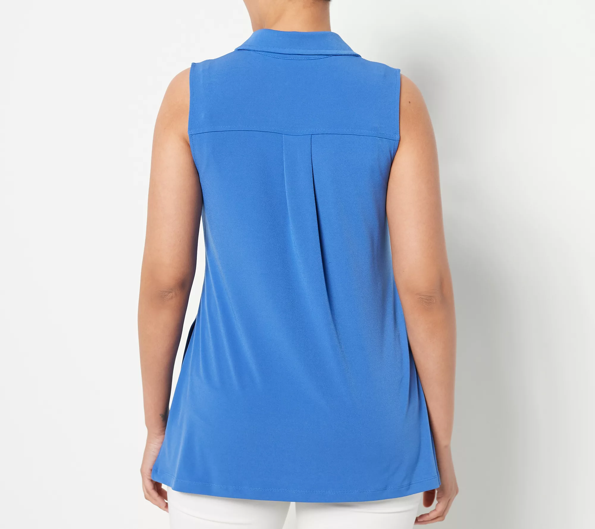 Susan Graver Regular Liquid Knit Sleeveless Tunic