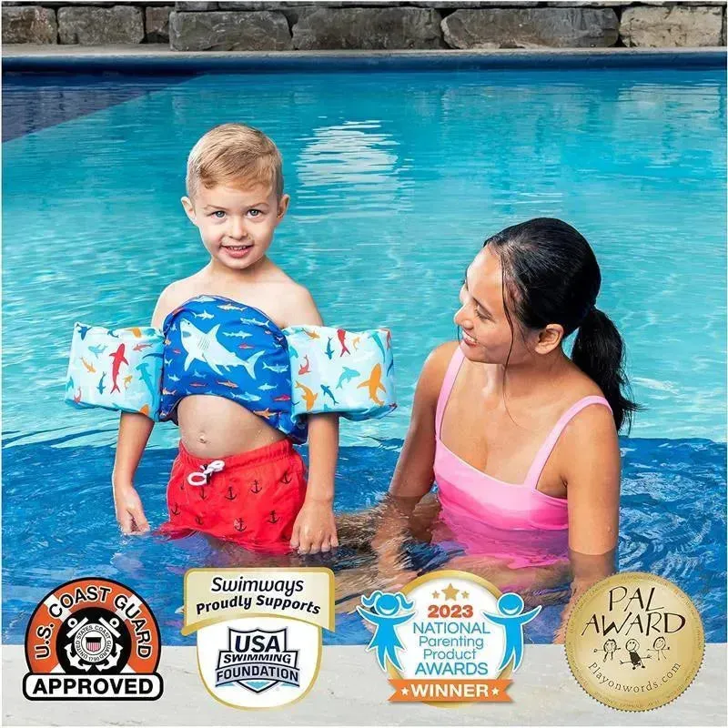 SwimWays - Swim Trainer, US Coast Guard Approved Life Vest, Shark