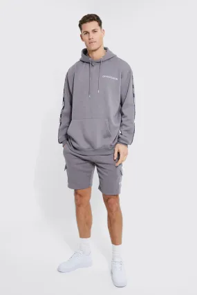 Tall Lightweight Tape Short Hooded Tracksuit