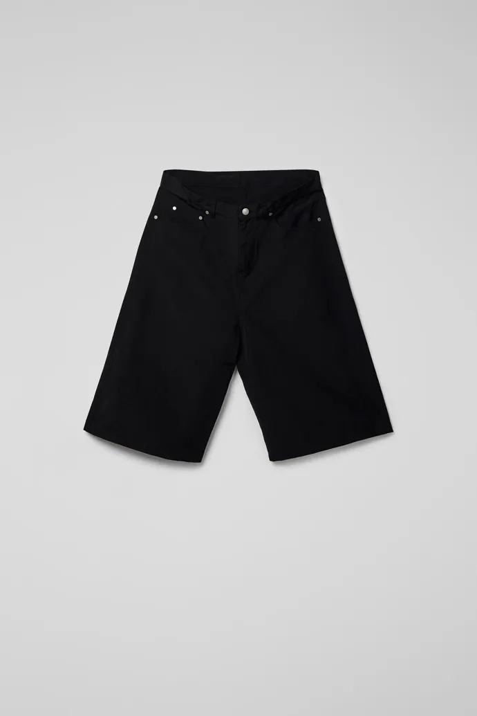 Tech shorts Black Cotton/Nylon Shorts