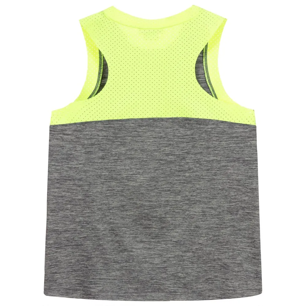 Teen Girls Grey Logo Vest Top