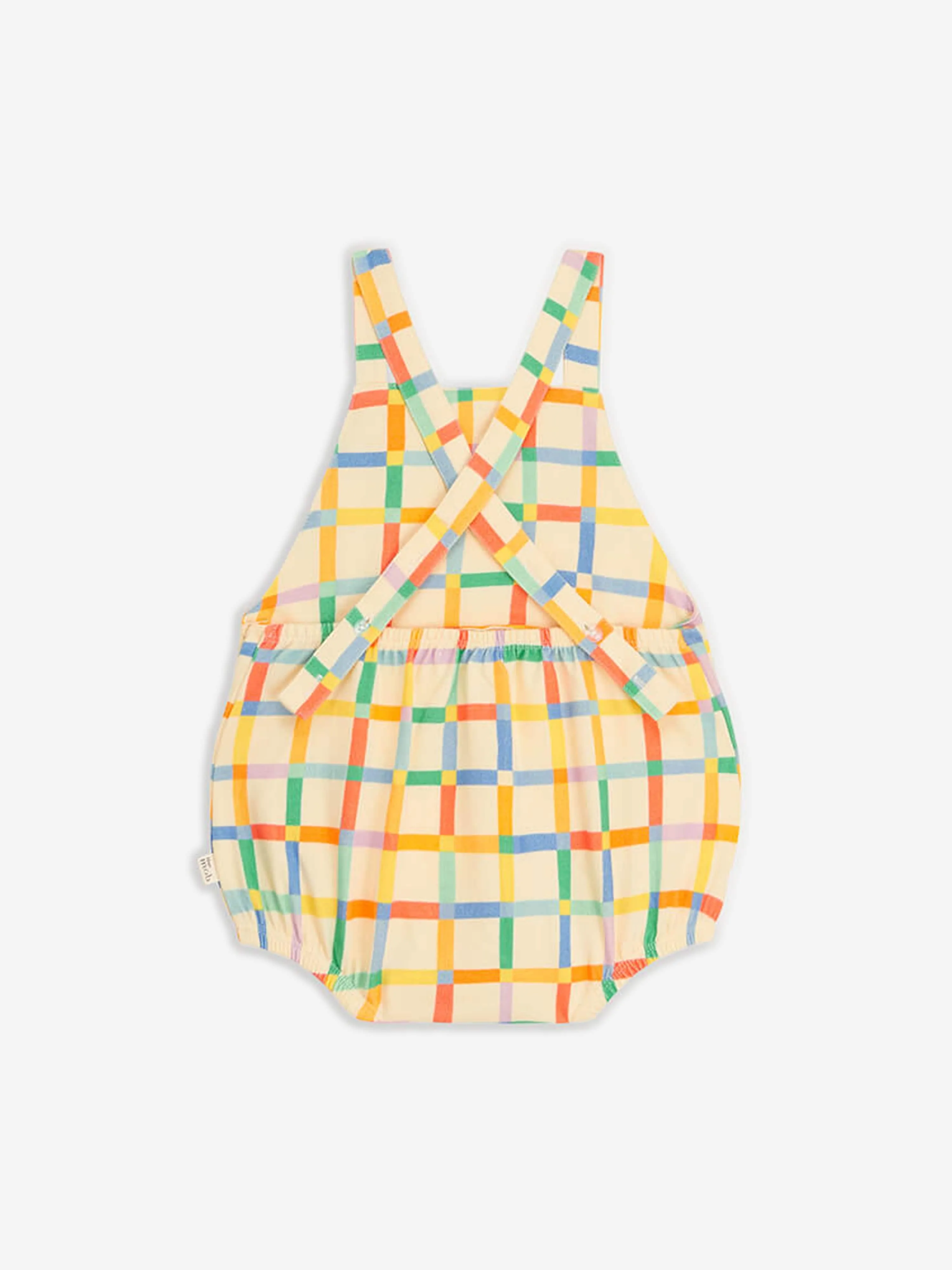 The Bonnie Mob Baby Girls Rainbow Bubble Romper in Multicolour