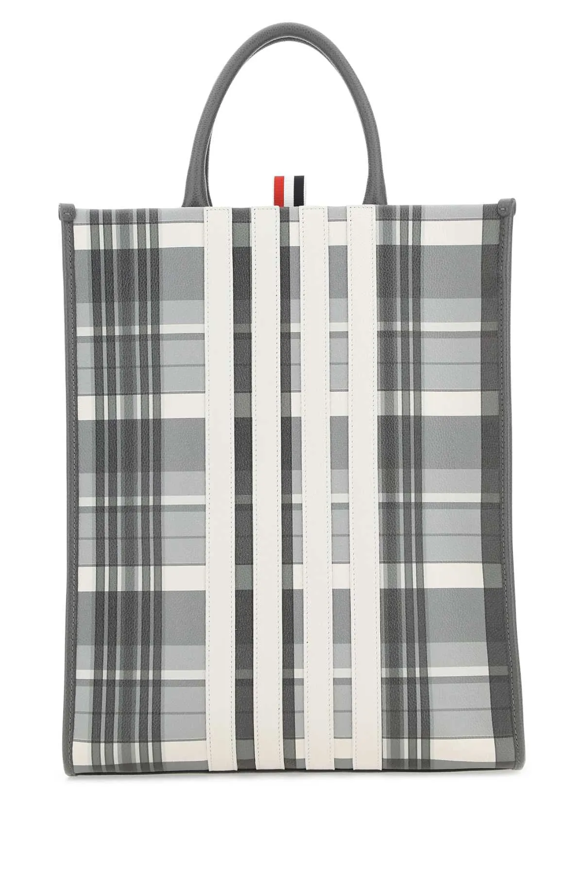 Thom Browne Printed Leather Shopping Bag