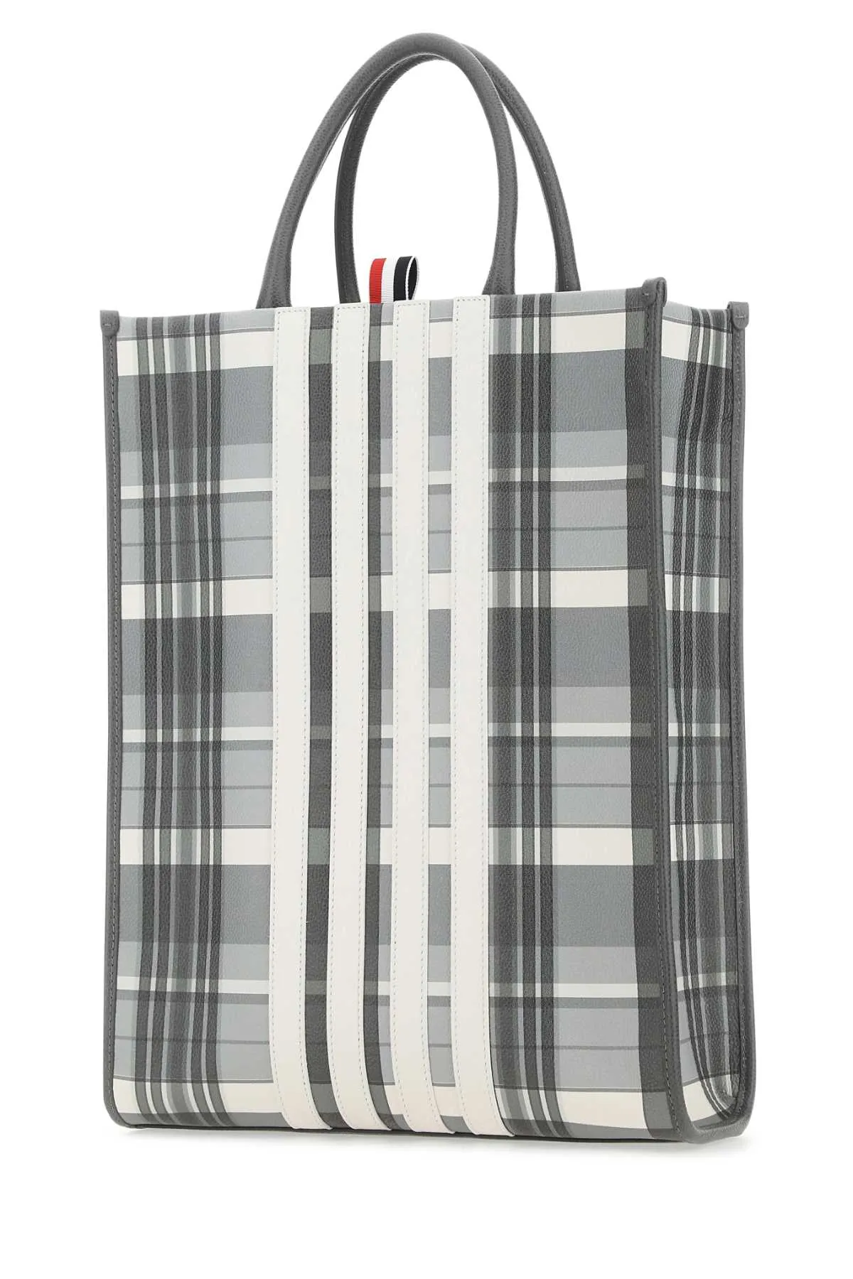 Thom Browne Printed Leather Shopping Bag