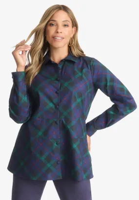 TIERED POPLIN TUNIC