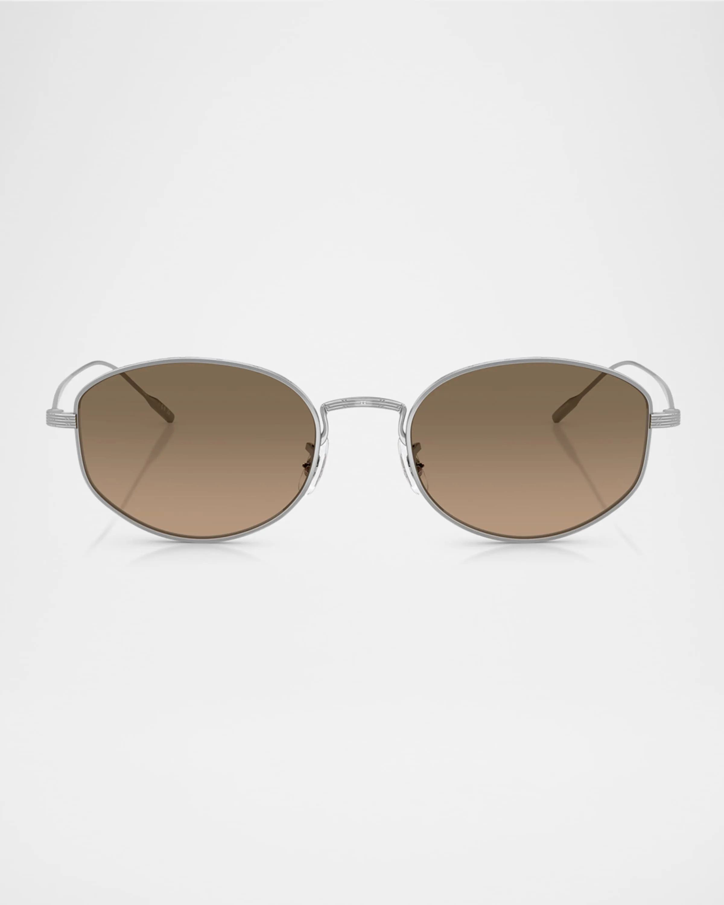 Titanium Oval Sunglasses