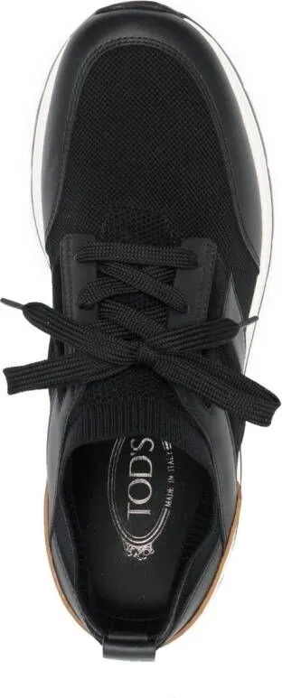 Tod's panelled low-top sneakers Black