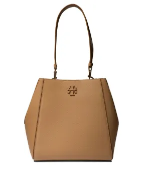 TORY BURCH Chic Beige Leather Bucket Bag