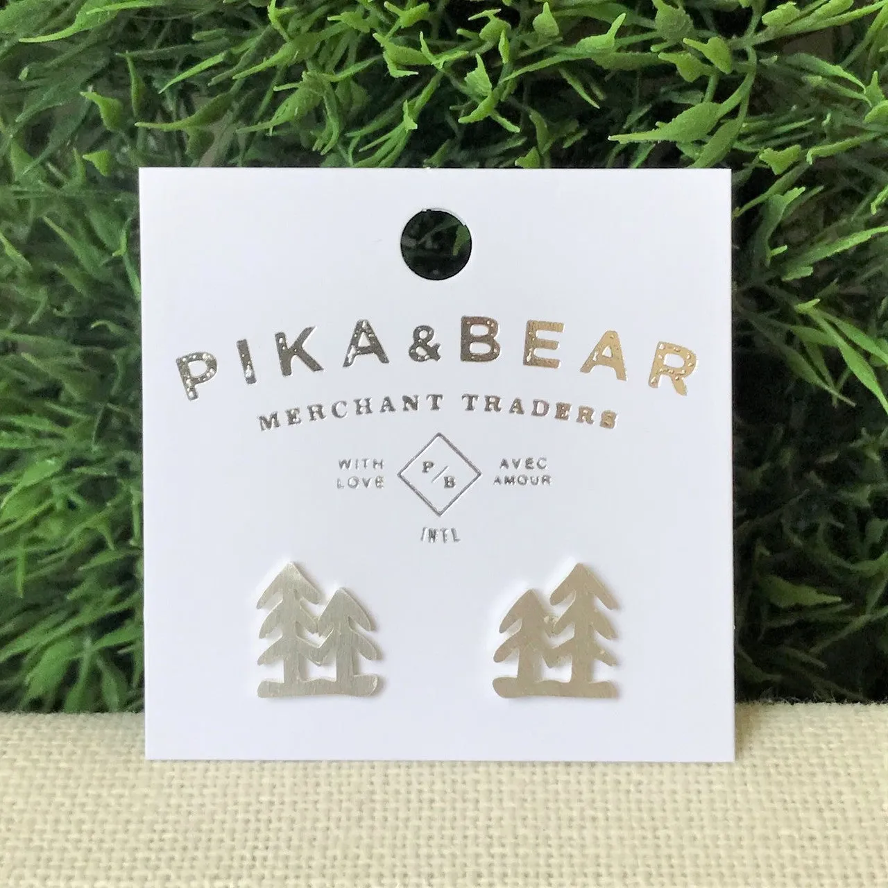 Tree Studs Earrings - Pika & Bear