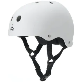 Triple 8 Skateboard Helmet Sweatsaver White/Rubber Size M