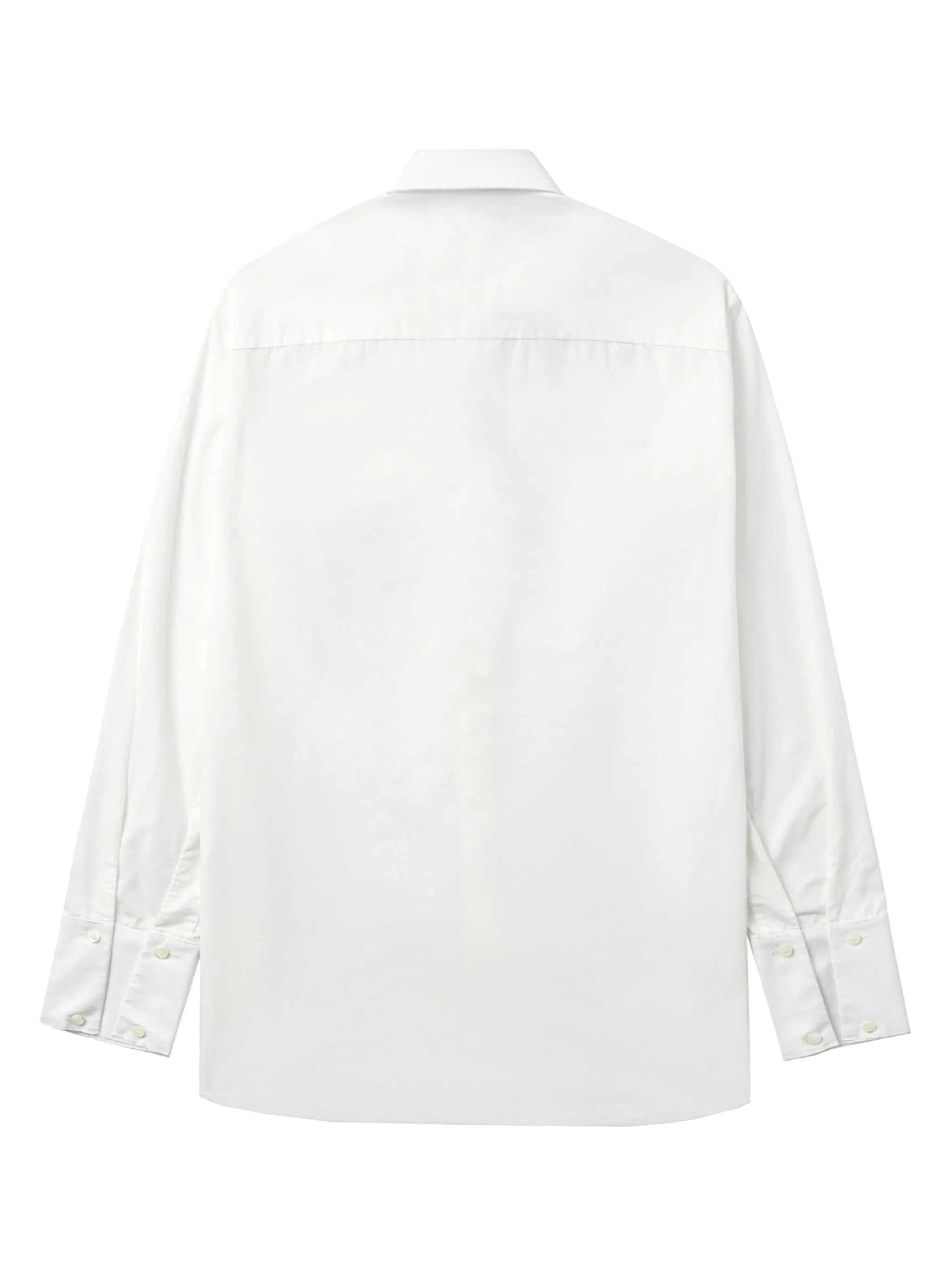 TUNIC BUTTON-UP COTTON-BLEND SHIRT