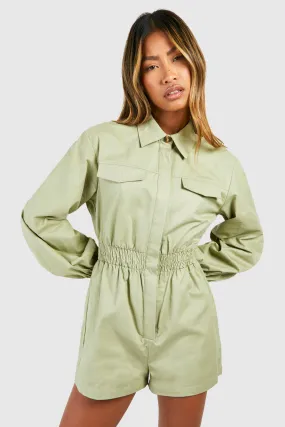 Utility Long Sleeved Romper