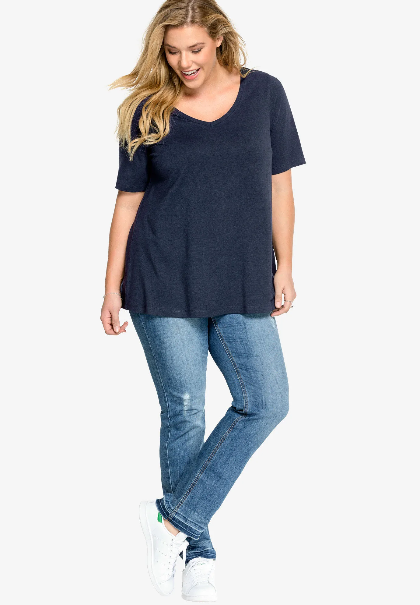 V-Neck A-Line Tunic