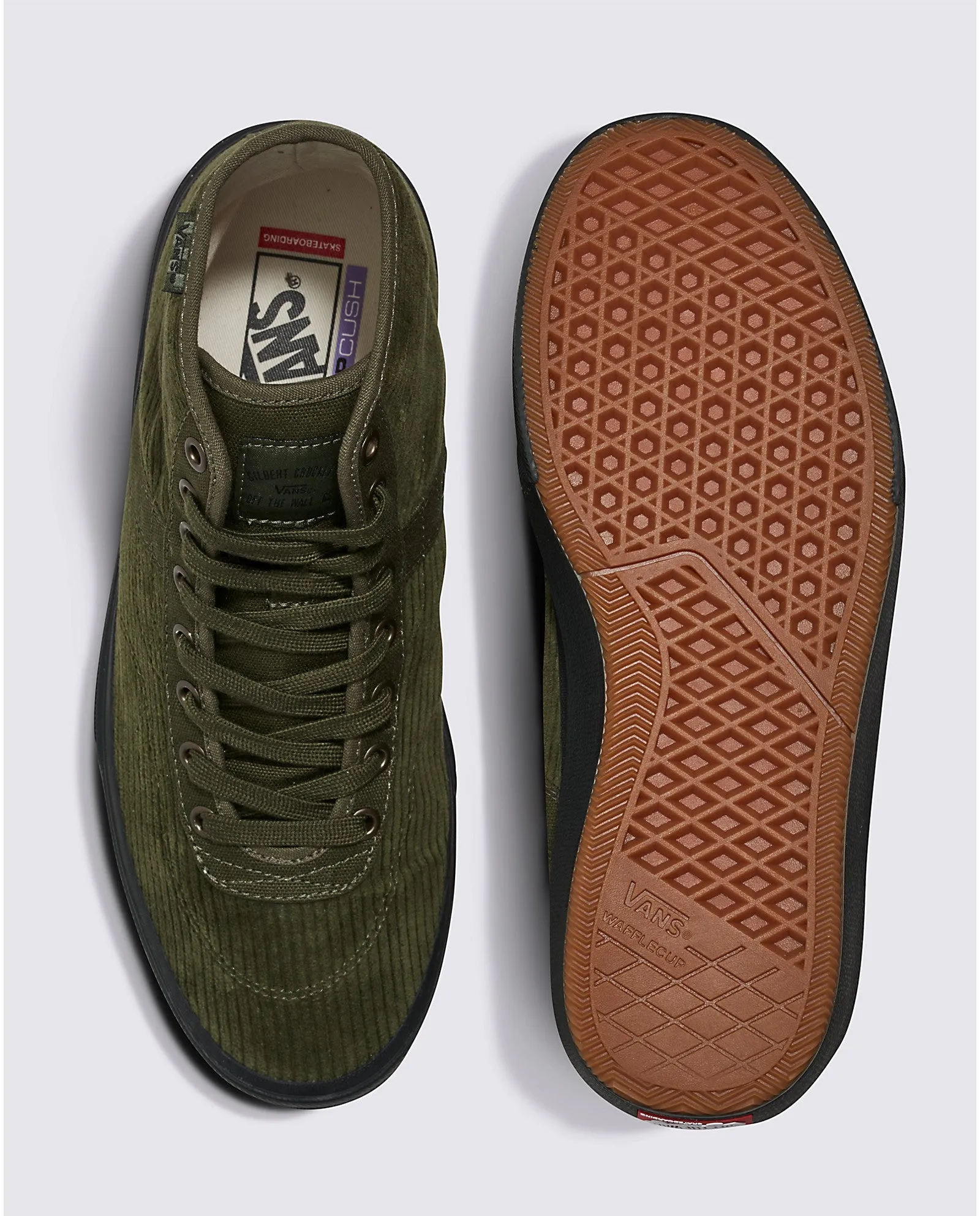 VANS CROCKETT HIGH DECON CORDUROY OLIVE/BLACK