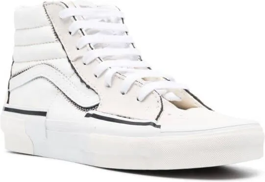 Vans Sk8-Hi top leather sneakers White