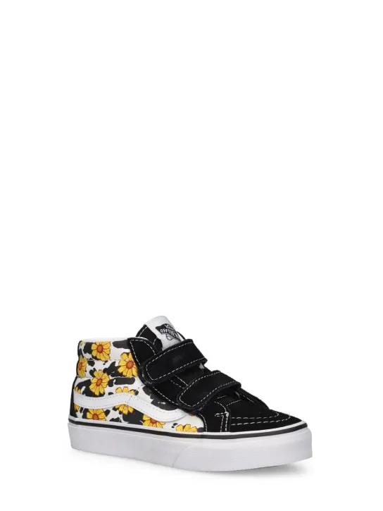 Vans   SK8-Mid leather blend strap sneakers 