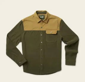 Vapors Grid Fleece - Olive Tree Antique Bronze