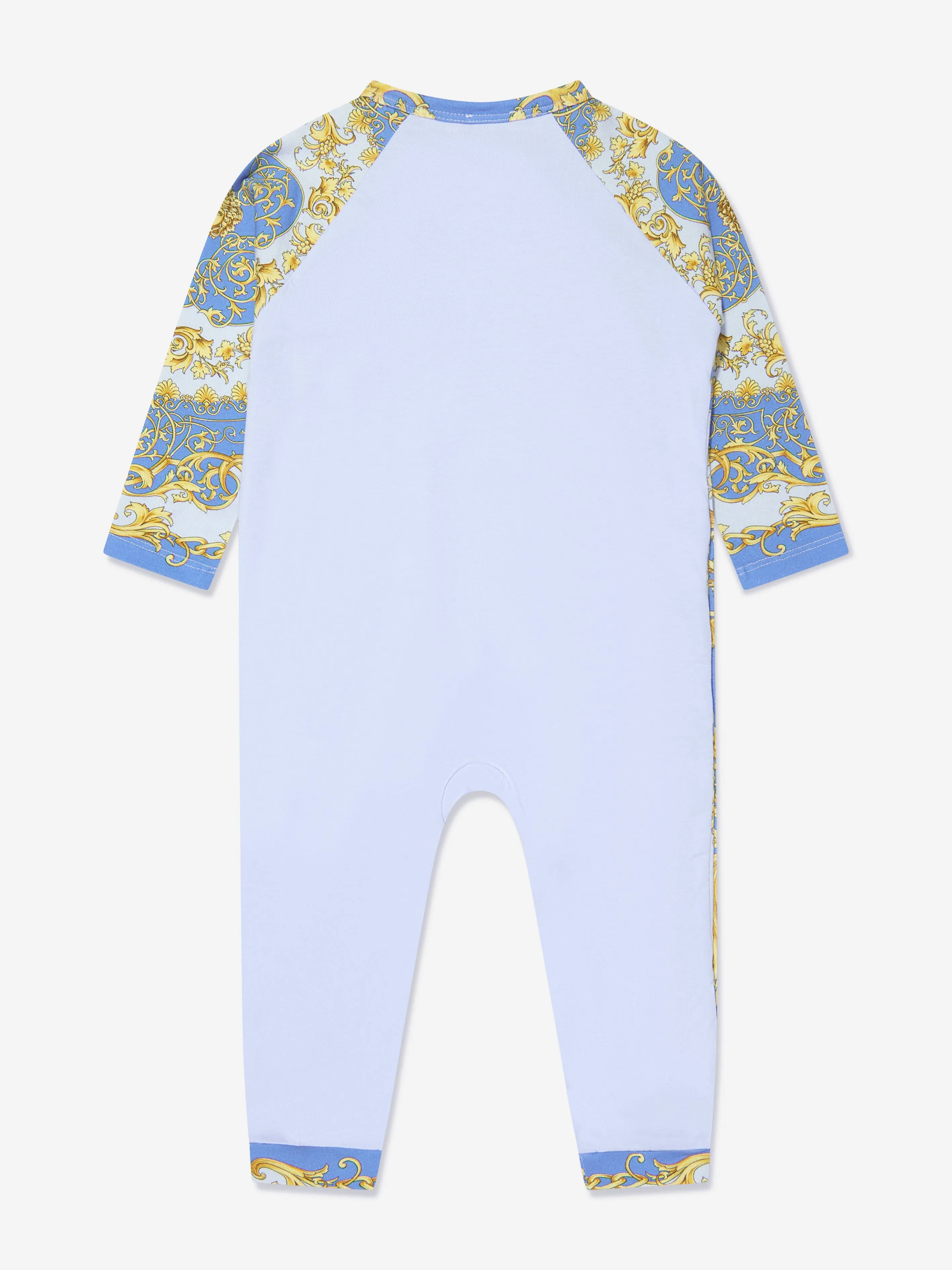 Versace Baby Boys Barocco Romper in Blue