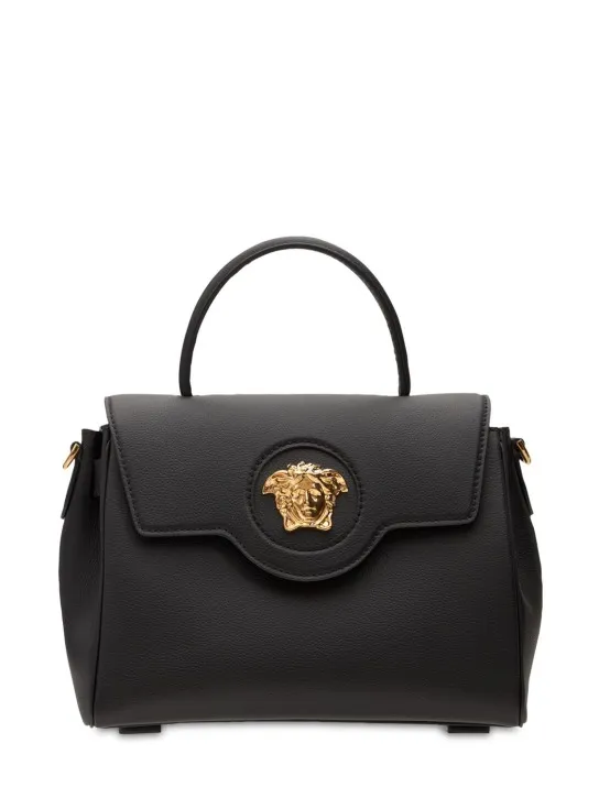 Versace   Medusa leather top handle bag 