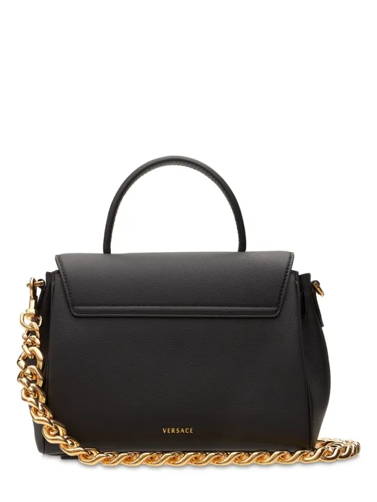 Versace   Medusa leather top handle bag 