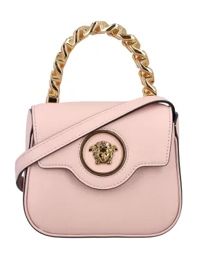 VERSACE Medusa Mini Top Handle Leather Bag - 5.3H x 6.7W x 2.75D