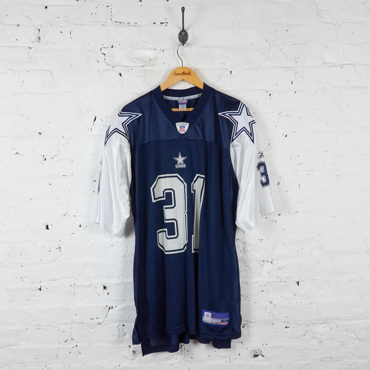 Vintage Reebok NFL Dallas Cowboys Jersey - Blue - XL