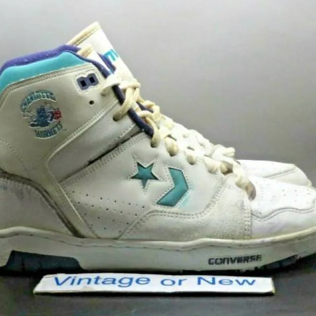 VTG 80's 1989 NBA Converse Pinnacle Hi Series Charlotte ...