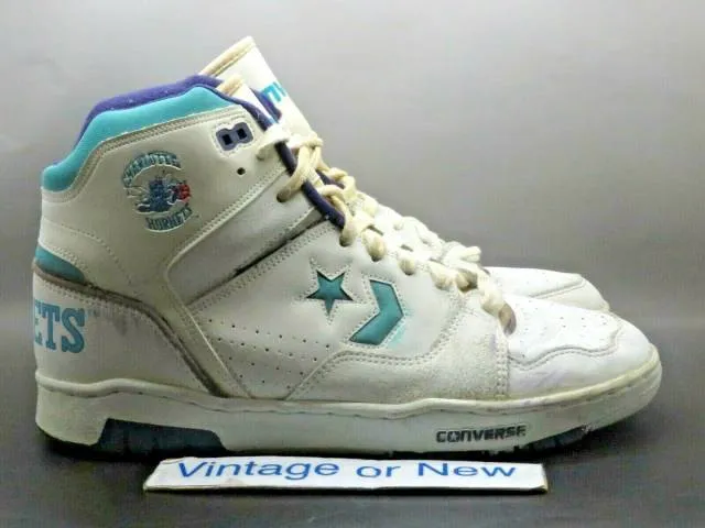 VTG 80's 1989 NBA Converse Pinnacle Hi Series Charlotte ...