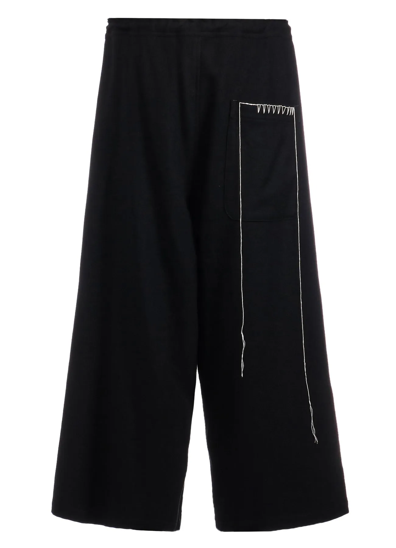 W/ FLANNEL HAND STITCHED FRONT TUCK WIDE PANTS