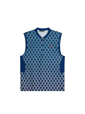 Wesley Print Vest / Racket Fade Estate