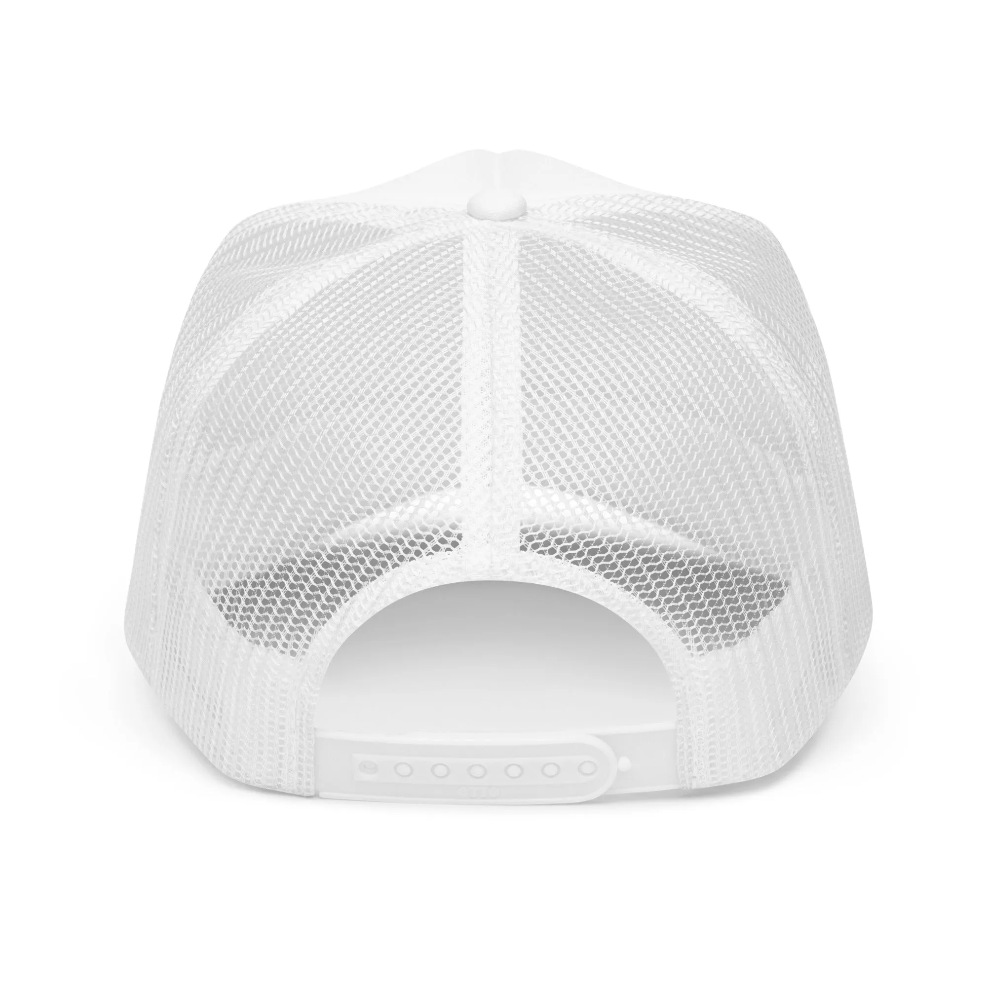 White Qr Code Trucker Hat