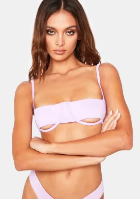 Wisteria Campbell Plisse Bikini Top-